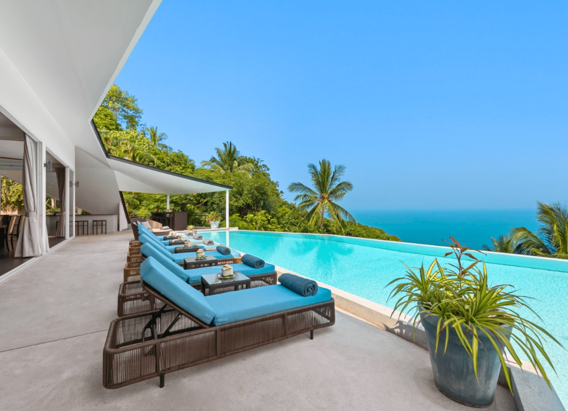 Уникальная вилла с видом на море и 11 спальнями на продажу Чавенг Ной - Фото 1