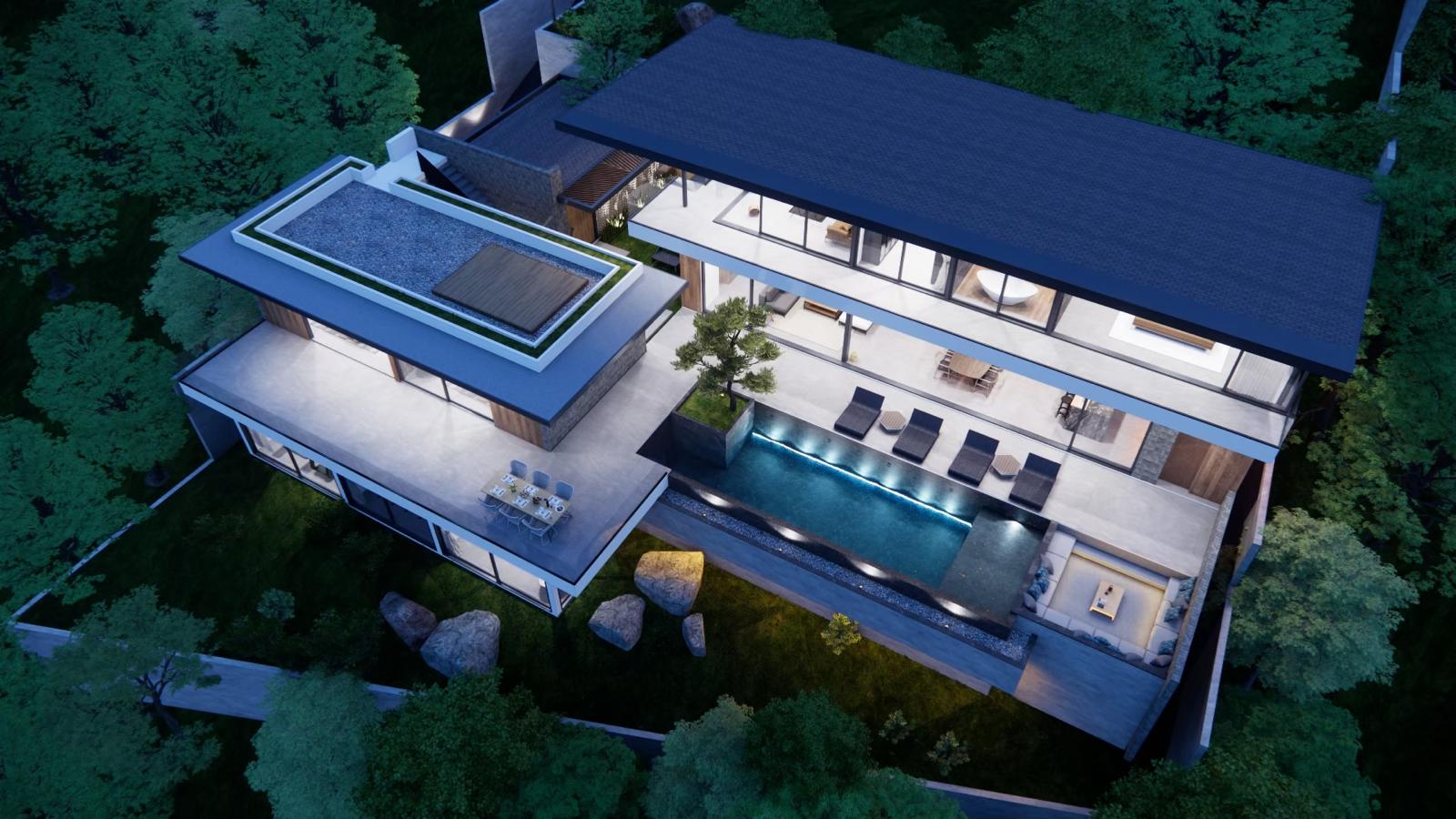 Современная вилла на скале с видом на море и 4 спальнями - Фото 4