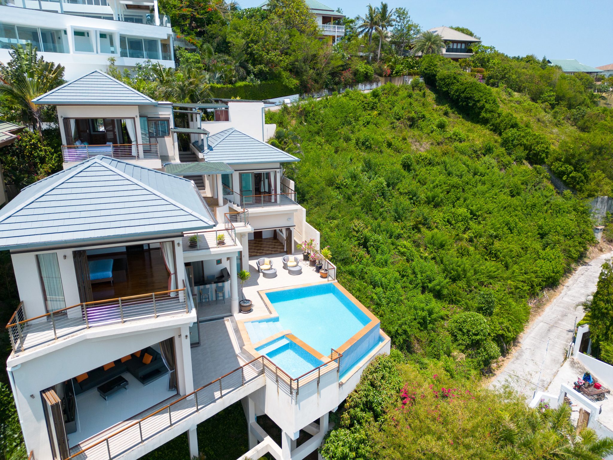 Трехспальная вилла класса люкс с видом на море в районе Плай Лаем острова Самуи - Фото 2