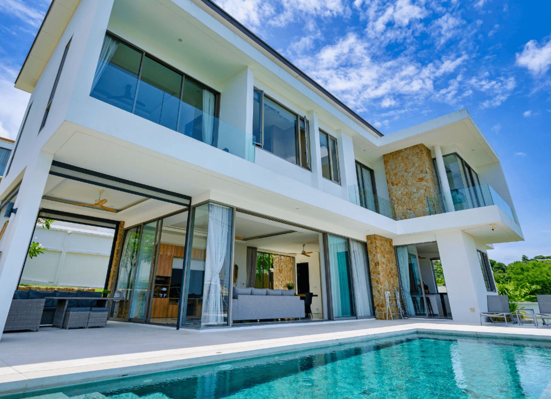 Современная вилла с тремя спальнями и бассейном — Бо Пхут - Фото 5