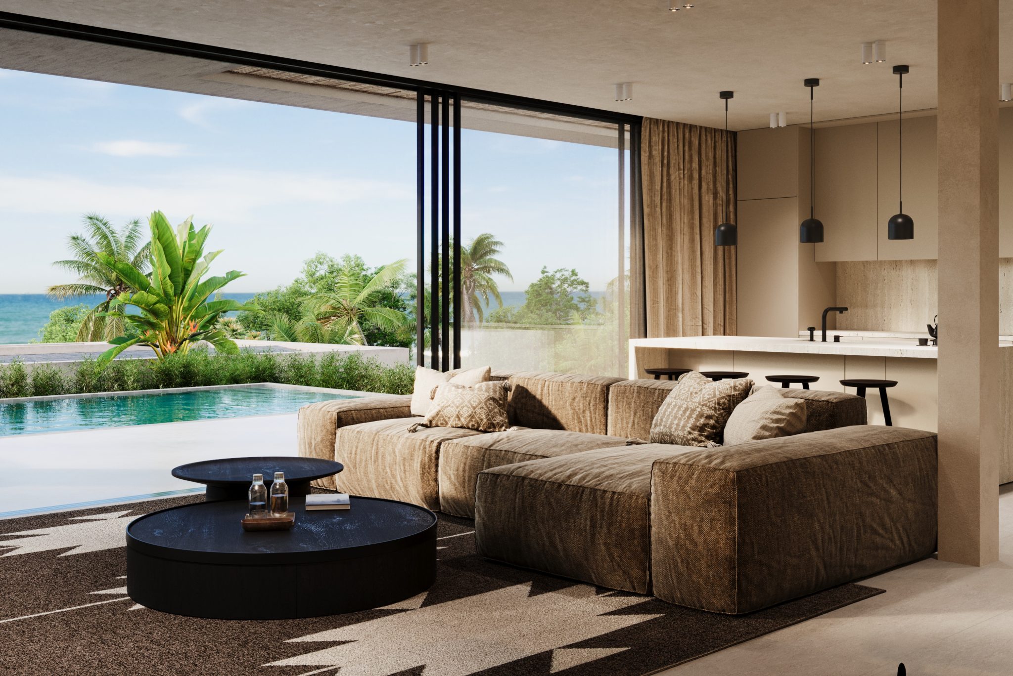 Роскошная трехспальная вилла с видом на море - Фото 1